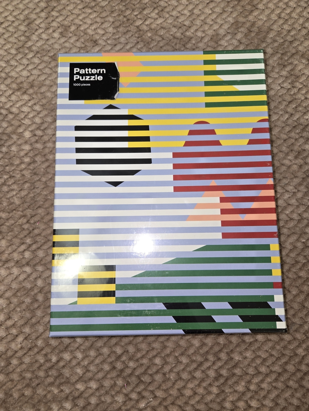 Pattern Puzzle 1000-Piece Colorful Striped Box
